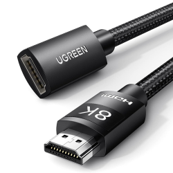 UGREEN 8K HDMI Extension Cable 48Gbps HDMI Extender Cord Support 8K 60Hz, 4K 120Hz, HDMI 2.1 Male to Female Adapter Compatible with MacBook Pro 2021/PS5/Xbox Series X/Roku TV/UHD TV/Blu-ray, 3.3FT (40447) UGREEN 8K HDMI Extension Cable 48Gbps HDMI Extender Cord Support 8K 60Hz, 4K 120Hz, HDMI 2.1 Male to Female Adapter Compatible with MacBook Pro 2021/PS5/Xbox Series X/Roku TV/UHD TV/Blu-ray, 3.3FT (40447)